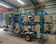 茂恒機(jī)械：5XFQSJ-7.5DM型風(fēng)選分級(jí)篩裝車發(fā)貨！